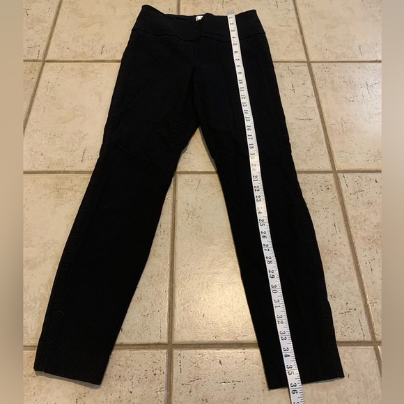 Ricki's Black Pull-On Ankle Pants S/P Small Petite Stretch Work Trousers - Picture 5 of 6